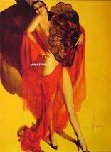 Rolf Armstrong Pinup Girl 9 X12 Poster Sexy Hot Senorita Paso Doble Dancer Print! - £6.26 GBP