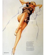 ALBERTO VARGAS PIN-UP GIRL POSTER  IN SEXY LINGERIE ON PHONE HOT PHOTO A... - £7.77 GBP