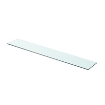 vidaXL Tempered Glass Shelf, Rectangular (31.5 x 4.7"), Polished - $1,313.56 MXN