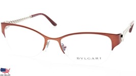 New Bvlgari 2163-H 2001 Brown Eyeglasses Glasses 2163H 52-18-135 B37mm Italy - £125.31 GBP