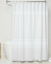 Newport Striped Shower Curtain Gray - Threshold - £11.93 GBP
