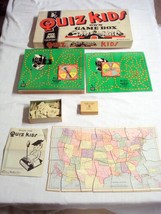 Quiz Kids Own Game Box Game 1940 Parker Brothers  Complete Map, Grab, An... - £11.74 GBP