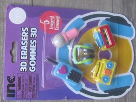 Novelty Colorful Music Radio Tape Boom Box Headphone 1/2&quot;,1&quot;(5) Cool Era... - $6.31