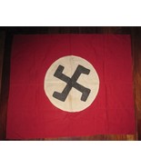 GERMAN Pre WW2 1920s National Socialist NSDAP HOME MADE FLAG BANNER  - $9,503.43 MXN