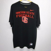 Nike Dri-Fit Oregon State Football Men&#39;s Large Black/Orange Graphic-Tee ... - £19.83 GBP