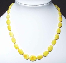 natural baltic amber necklace yellow amber bernstein kette Kehribar Kolye - £44.97 GBP