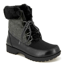 JBU by Jambu Ladies&#39; Size 9 Mid-Calf Winter Boot, Black Herringbone - £28.46 GBP