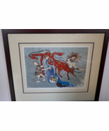 George Pocheptsov Red Giraffe Framed Numbered Print - $3,993.53 CAD
