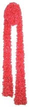 Cherry Pink Red Feathery Boa Scarf, Knitted Extra Long Skinny Scarf - $28.00