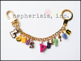 AUTH NIB Louis Vuitton PLAYTIME Alphabet Bag Charm Key Ring or Bracelet - £879.29 GBP