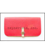 NIB Hermes DOGON RECTO VERSO BICOLOR WALLET TOGO Rouge Garance &amp; Gris T ... - £3,037.55 GBP