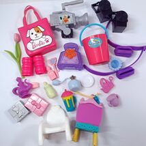 Barbie Littlest Pet shop My Little Pony accessories parts camera bag cup... - $19.00
