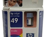 HP 49 Tri-Color Ink Cartridge GENUINE NEW Desk Jet Officejet 51649A - $9.89