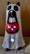 Ghost Dog Decor Halloween LED You Choose Color White Or Purple 227X - $5.49