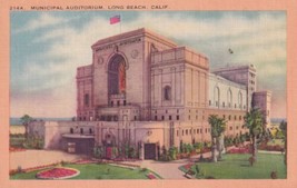 Municipal Auditorium Long Beach California CA Postcard B26 - £2.35 GBP