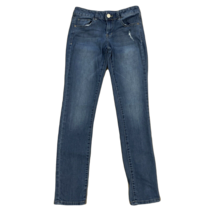 SO Denim Skinny Jeans ~ Sz 5 ~ Blue ~ Low Rise ~ 30&quot; Inseam ~ Distressed - £18.31 GBP