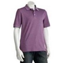 Mens Polo Croft &amp; Barrow Purple Short Sleeve Traveler UPF 15+ Shirt $34-... - £11.07 GBP