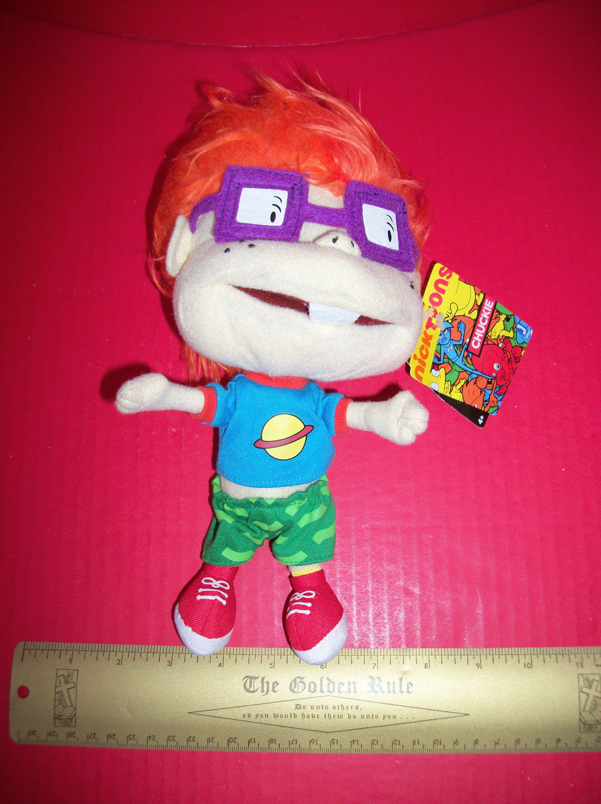 Primary image for Rugrats Plush Toy Doll Chuckie Nickelodeon Cartoon Character Boy Action Figure