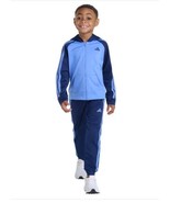 Adidas Boys Girls Jacket Jogger Pants Blue Hood 2-Piece Active Pockets 3... - $839.47 MXN
