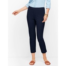 NWT Womens Size 14 14x24 1/2 Talbots Navy Blue Chatham Crop Pants - £20.89 GBP