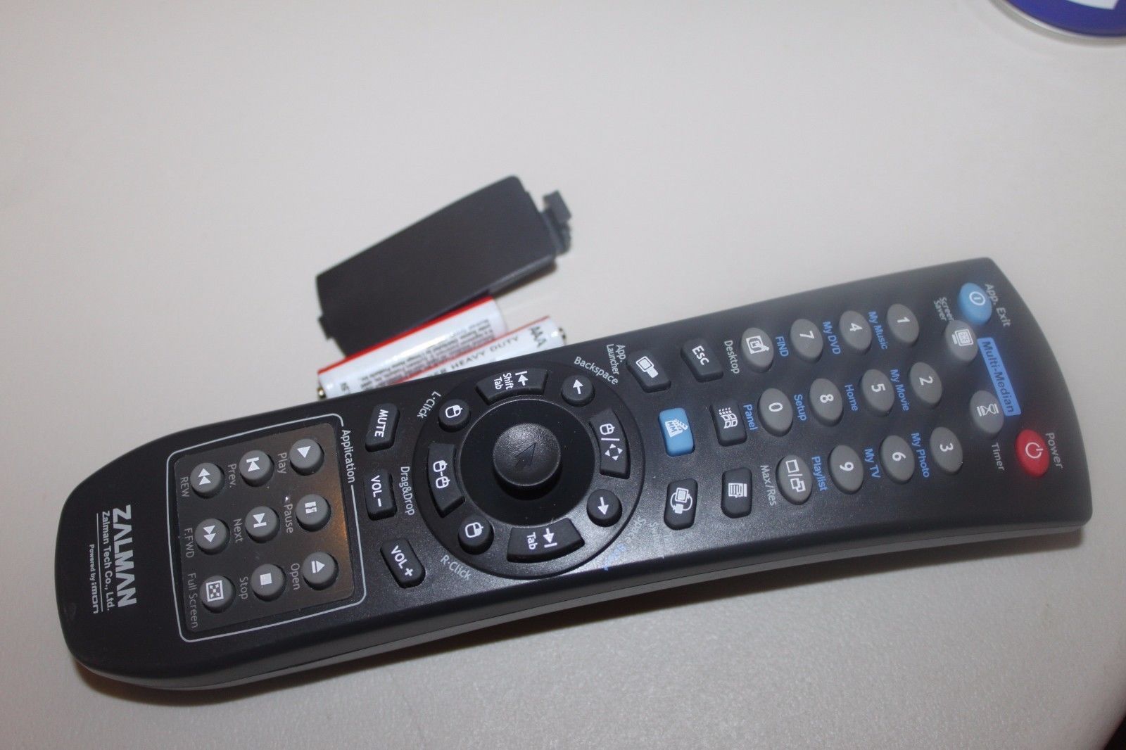 ZALMAN HOME THEATER Remote Control W/BATTERIES TESTED - $16.74