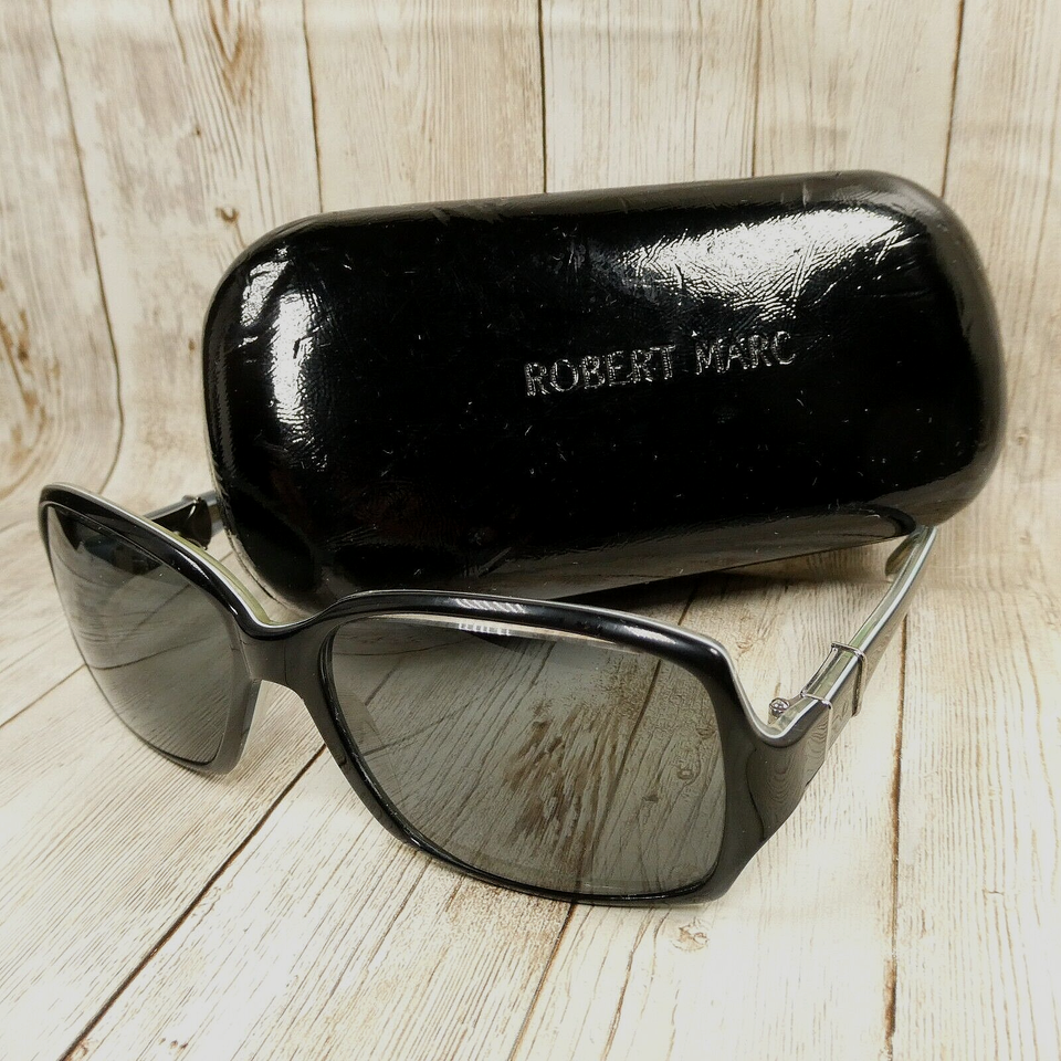Robert Marc Black Blue Sunglasses w/Case FRAME ONLY - 546-1 56-16-120 Fr... - $46.05