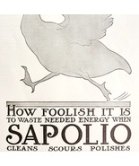 Sapolio House Detergent Soap Goose Logo 1908 Advertisement Cleaner DWNN24 - $27.32 CAD