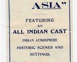 Light of Asia Program All Indian Cast Great Eastern Corporation Delhi In... - £14.28 GBP