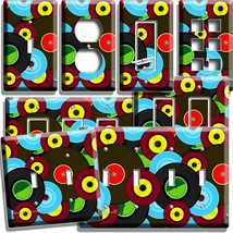 Colorful Retro Vinyl Records Light Switch Outlet Wall Plates Vintage Music Decor - $16.73+