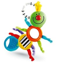 Fisher-Price Miracles &amp; Milestones Silly Segment Caterpillar Baby Ring Clip toy - £19.46 GBP