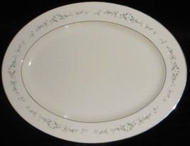Noritake Ivory China Heather Pattern 16 1/8&quot; Oval Serving Platter Made In Japan - £79.02 GBP