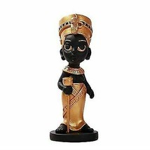 Ebros Ancient Egyptian Nefertiti Goddess Miniature Statue Black Gold - £15.97 GBP