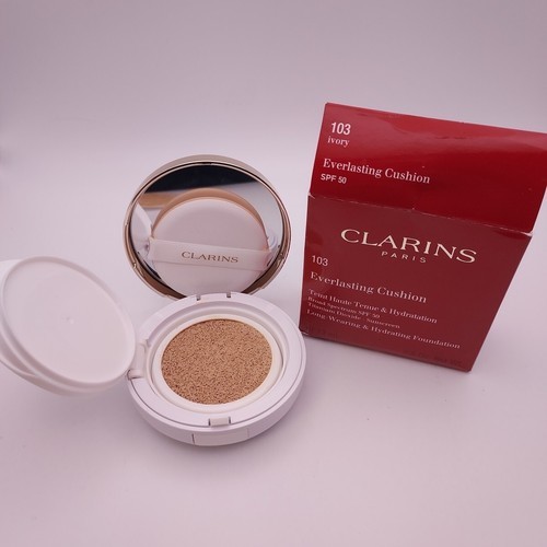 Clarins Everlasting Cushion Foundation SPF 50 Hydrating Foundation 103 I... - $11.87