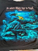 Amphibious Outfitters Dive Men&#39;s Tee T-Shirt Sz L Go Where Others Fear t... - £13.80 GBP