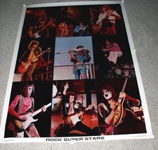 One Stop Poster 1976 Rock Superstars Jeff Beck Hendrix Frehley Page Blac... - $299.99