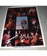 One Stop Poster 1976 Rock Superstars Jeff Beck Hendrix Frehley Page Blac... - $299.99
