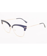 Tom Ford 5547-B 001 Black Gold / Blue Block Eyeglasses TF5547 001 54mm - $3,591.86 MXN