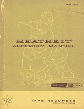 Heathkit Assembly Manual for Tape Recorder TR-1A Series - Original 1960 - $9.49