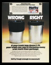 1981 Hefty Standard Size Can Trash Bags Circular Coupon Advertisement - £14.84 GBP