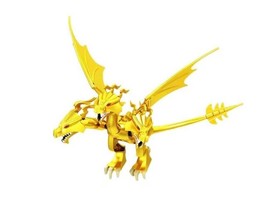 PLTOYS Dragon Three Headed Gold King Ghidorah Godzilla Minifigure Custom US Toy - £21.07 GBP