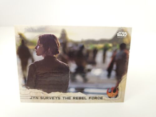 RARE Star Wars Rogue One 2016 Topps P-1 Promo Prototype Jyn Surveys - $49.49