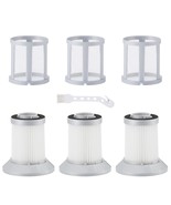 3 Pack Filters For Bissell Zing &amp; Powerforce Bagless Canister Vacuum / 1... - $30.99