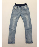 Likvo Girls Smile Holic LX Patched Elastic Waste Blue Jeans - €6,87 EUR