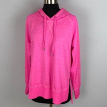 MTA Sport Pink Marled Women&#39;s Size Large L Long Sleeve Hooded Activewear... - £14.34 GBP