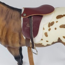Vintage Breyer English Riding Saddle Leather Saddle Pad Traditional Hors... - $39.99