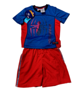 Marvel Spiderman Boys Short Sleeve Shirt &amp; Shorts 2Piece Set, Navy/Red, 4T - €12,85 EUR