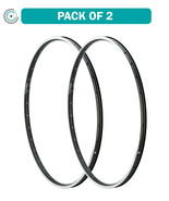 Pack Of 2 Adventure 2 Rim Trs 26&quot; 36H Black Silver Tubeless Ready - £93.92 GBP