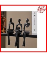 Unique Handmade Black Decor Sculpture - Sophisticated Gift for All Occas... - $56.46 CAD