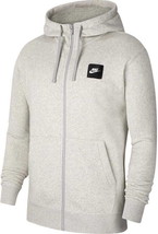 Rare! Nike Men&#39;s Sportswear Nsw Jdi Full-Zip Mix Fleece Hoodie Grey BV5080-050 M - £39.49 GBP