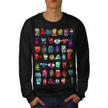 Wellcoda Crazy Silly Print Mens Sweatshirt, Friendly Casual Pullover Jumper - £23.86 GBP+